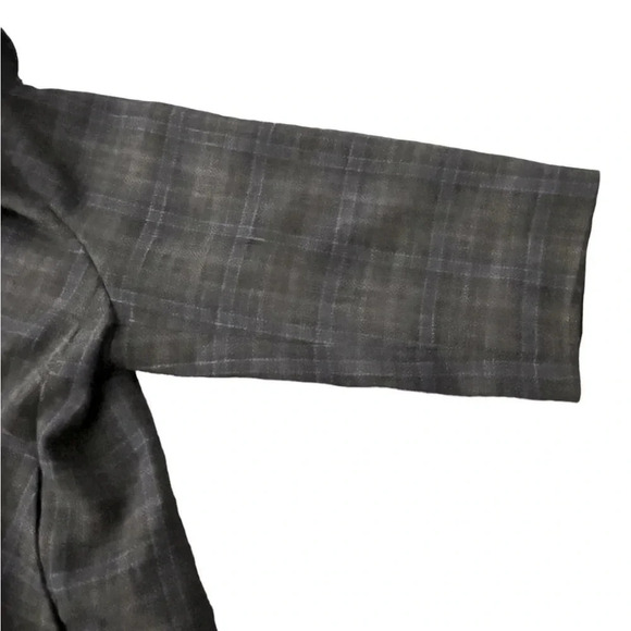 Cabi Plaid Court Cape Jacket Gray Plaid Style 916 Size 10 Business Singl… - Picture 6 of 13
